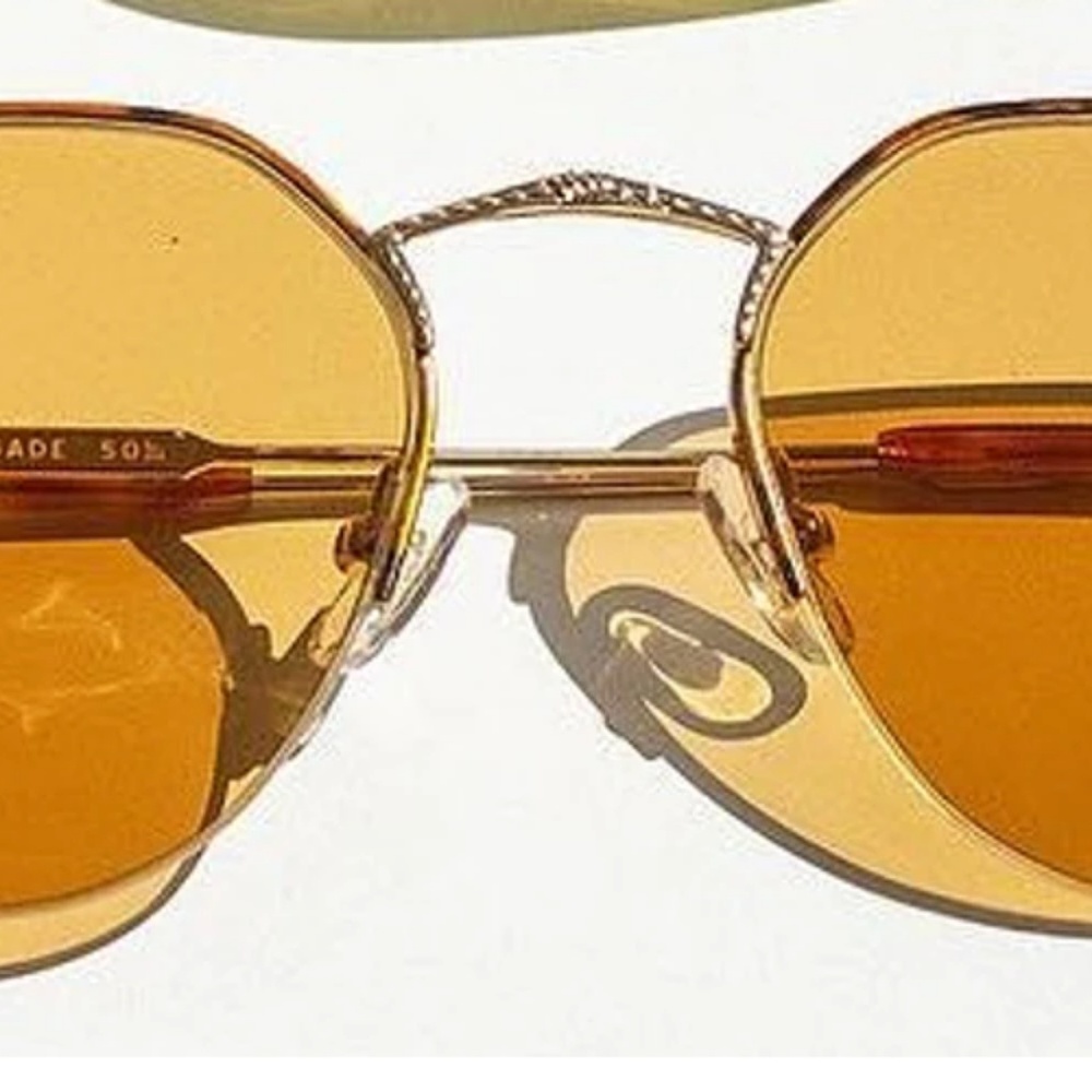 BRUSHED GOLD & HAVANA TORTOISE / MUSTARD